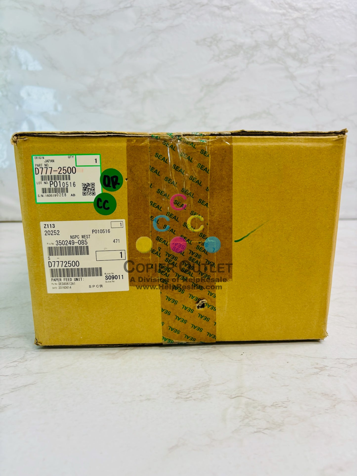 Open Genuine Ricoh D777-2500 , D7772500 Paper Feed Unit Assembly