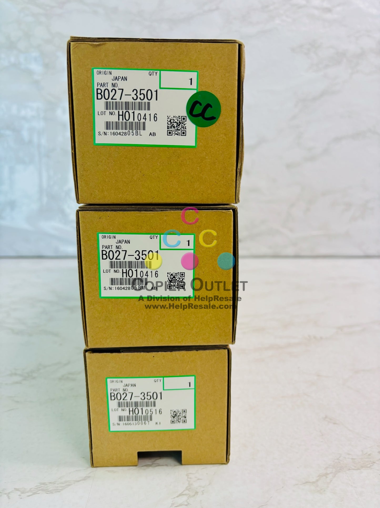 3 Genuine Ricoh MP 3352 2553 Toner Supply Unit B027-3501, B0273501