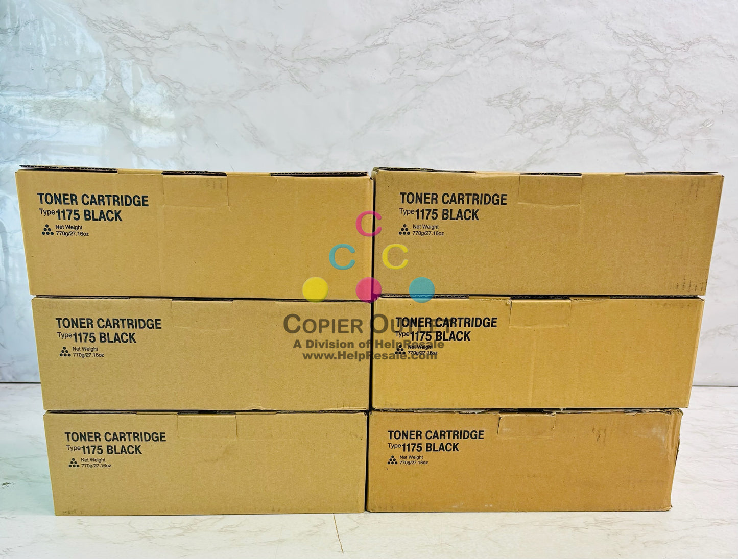 6 Genuine Ricoh Aficio FX16  FAX 1130L Black Toner 412672 H239-31 Type 1175