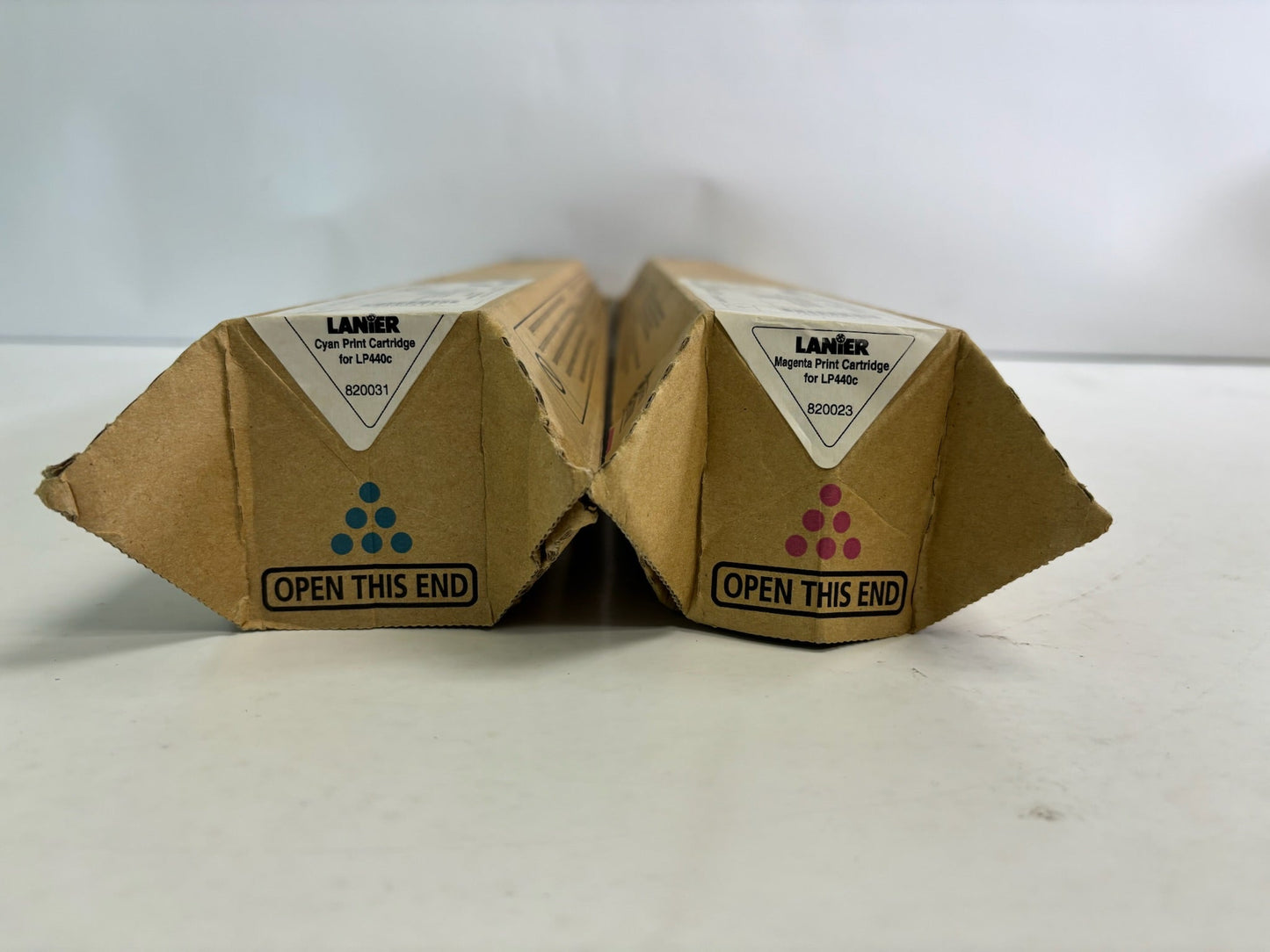 2 Genuine Lanier LP440C Cyan & Magenta Toners 820031, 820023 (4800413, 4800414)