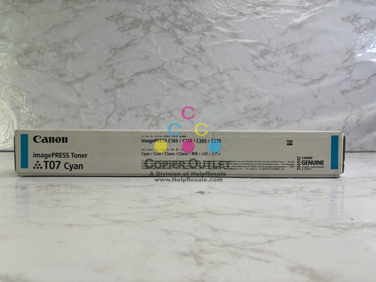 Genuine Canon imagePRESS Lite C165,C170,C265,C270 Cyan Toner T07C 3642C001(AA)