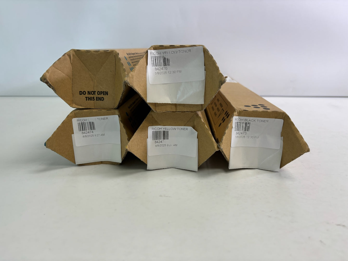 5 Genuine Ricoh MPC400,C240,LD140C CCYYK Toners 842473, 842474, 842476