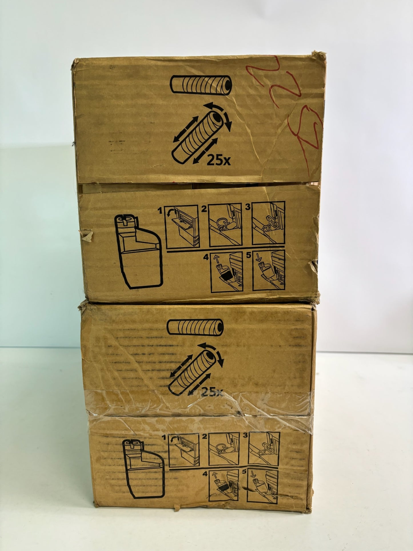2 Genuine Xerox Workcentre 5865/5875/5890 Black Toners 006R01552 (4 bottles)