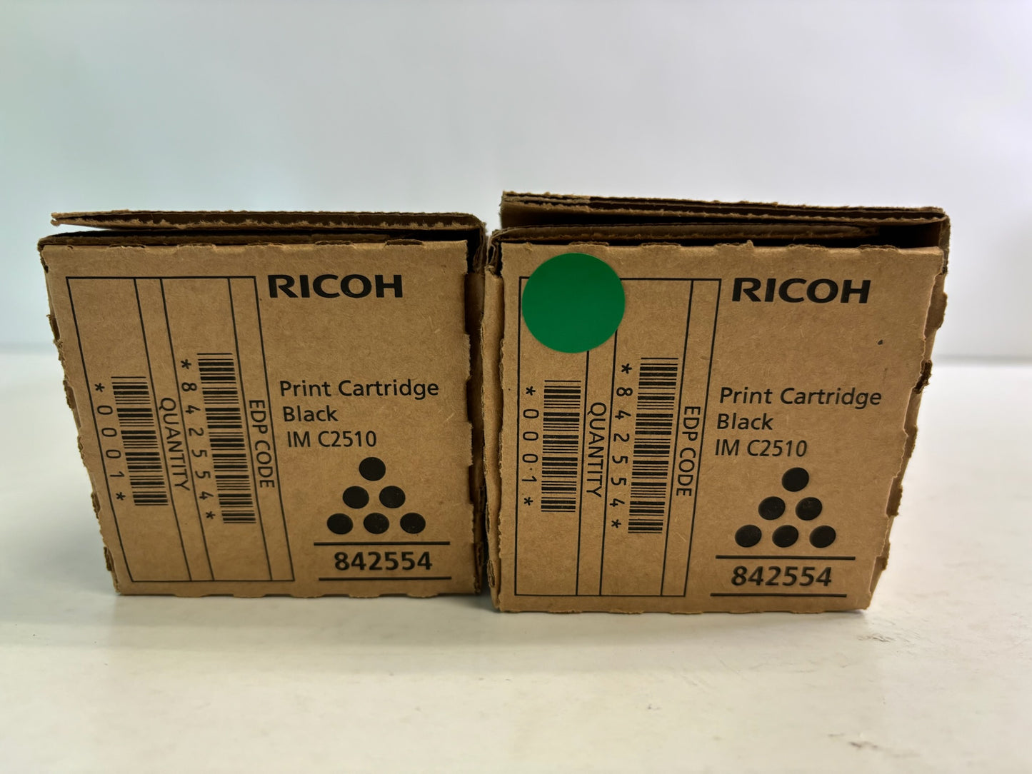 Lot of 2 New Genuine Ricoh IM C2510 Black Toner 842554 Same Day Ship