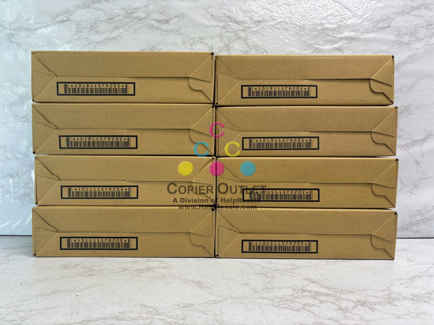 8 Genuine Kyocera C5015N Cyan Mag, Yellow & Black Toners TK522 TK-522 CMYK Toners