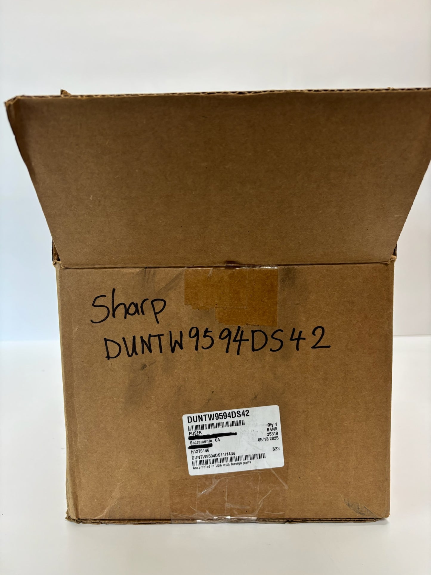 Open Genuine Sharp Fuser Unit DUNTW9594DS42 (MX-409FU1), Refurbished by Hytec