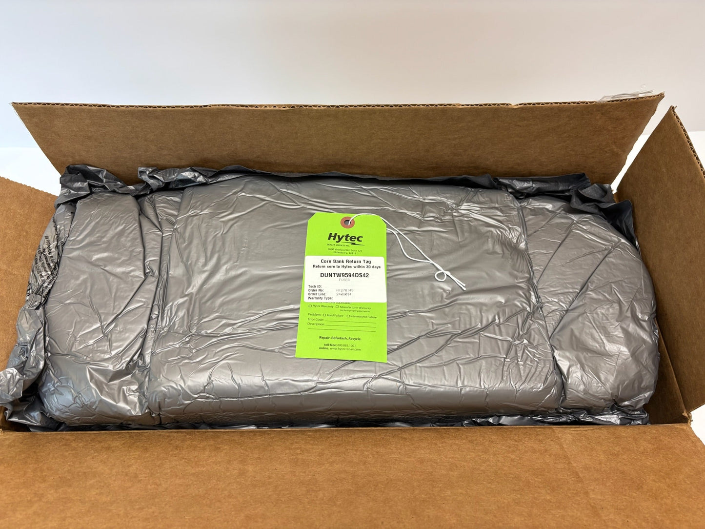 Open Genuine Sharp Fuser Unit DUNTW9594DS42 (MX-409FU1), Refurbished by Hytec