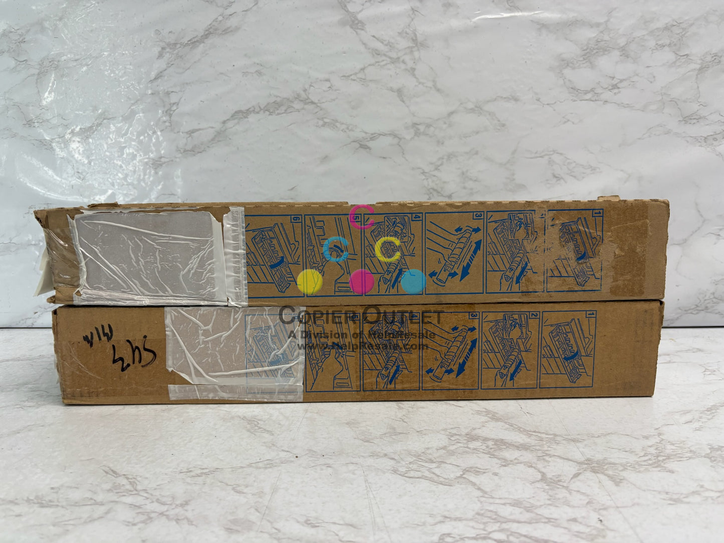 2 Genuine Konica Minolta BizHub 458, 558 Black Toners TN515K A9E8030 (Bad Boxes)