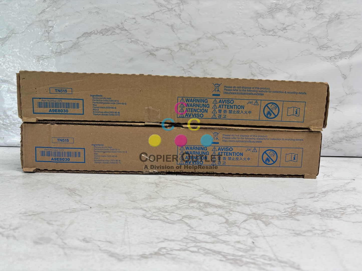 2 Genuine Konica Minolta BizHub 458/558 TN515K Toner Cartridges Same Day Ship
