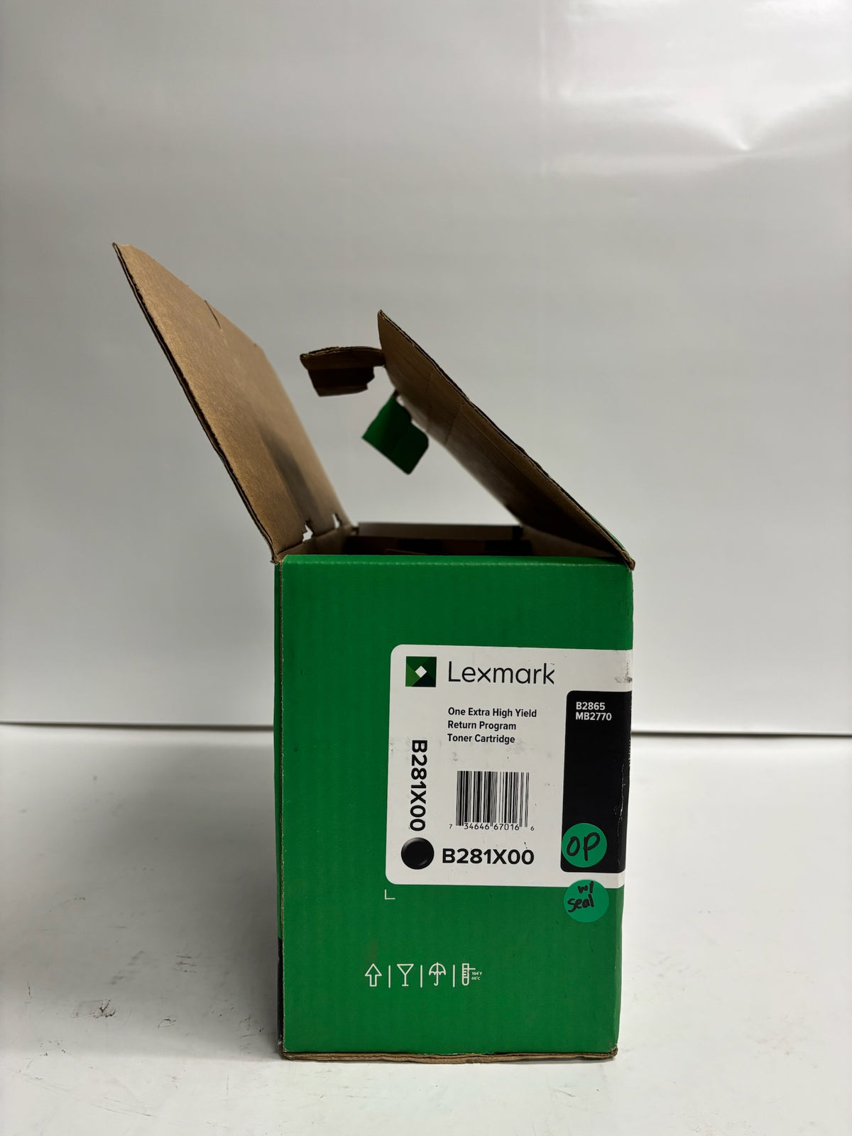 Genuine Lexmark B2865, MB2770 Extra H.Y Black Toner B281X00, Open with Seal