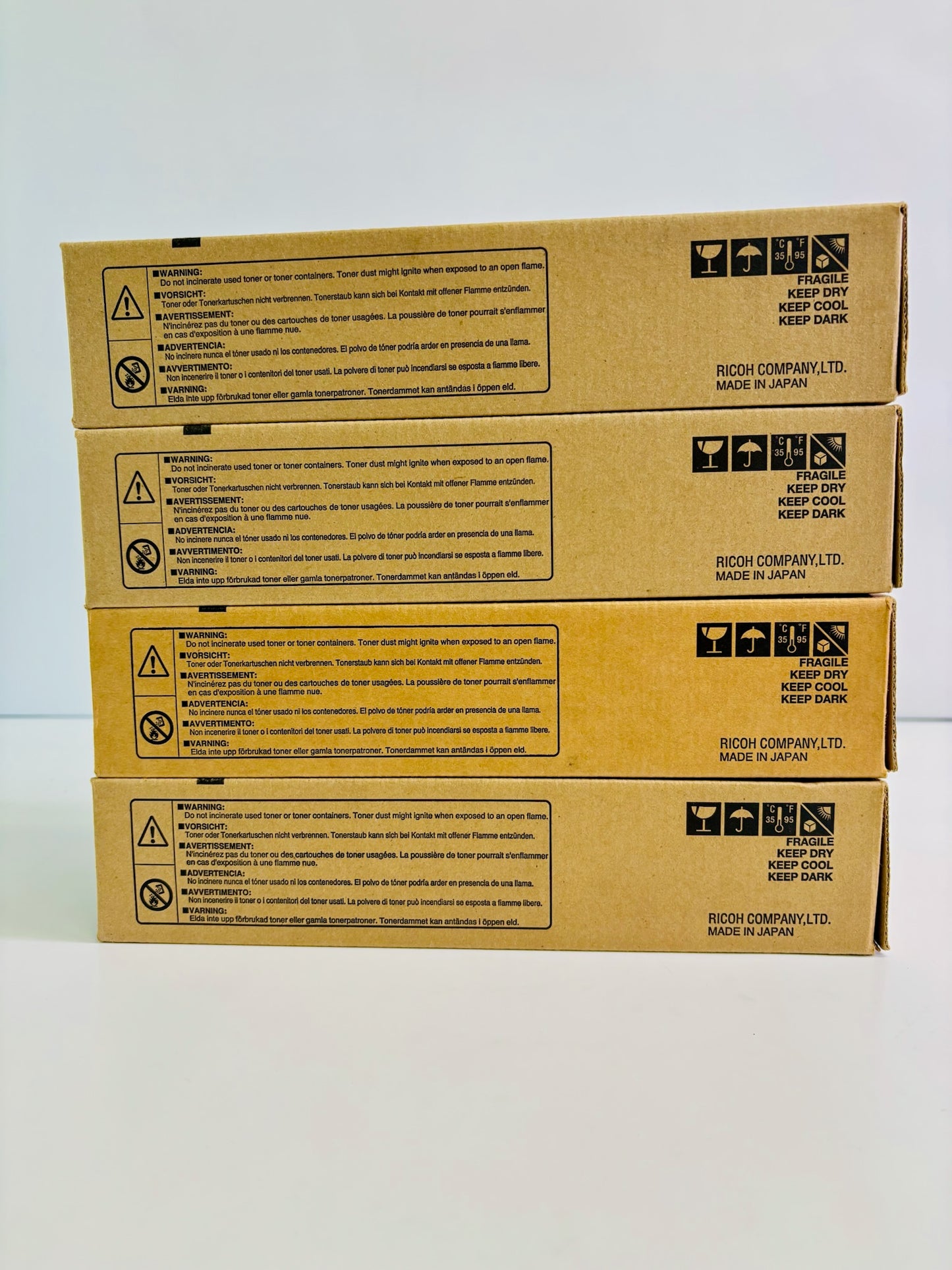 4 Genuine Ricoh Aficio 2228, 2232C Black Toner Cartridge Type P1, 884900