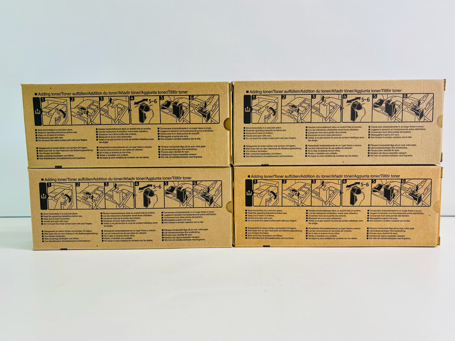 4 Genuine Ricoh Aficio 2228, 2232C Black Toner Cartridge Type P1, 884900
