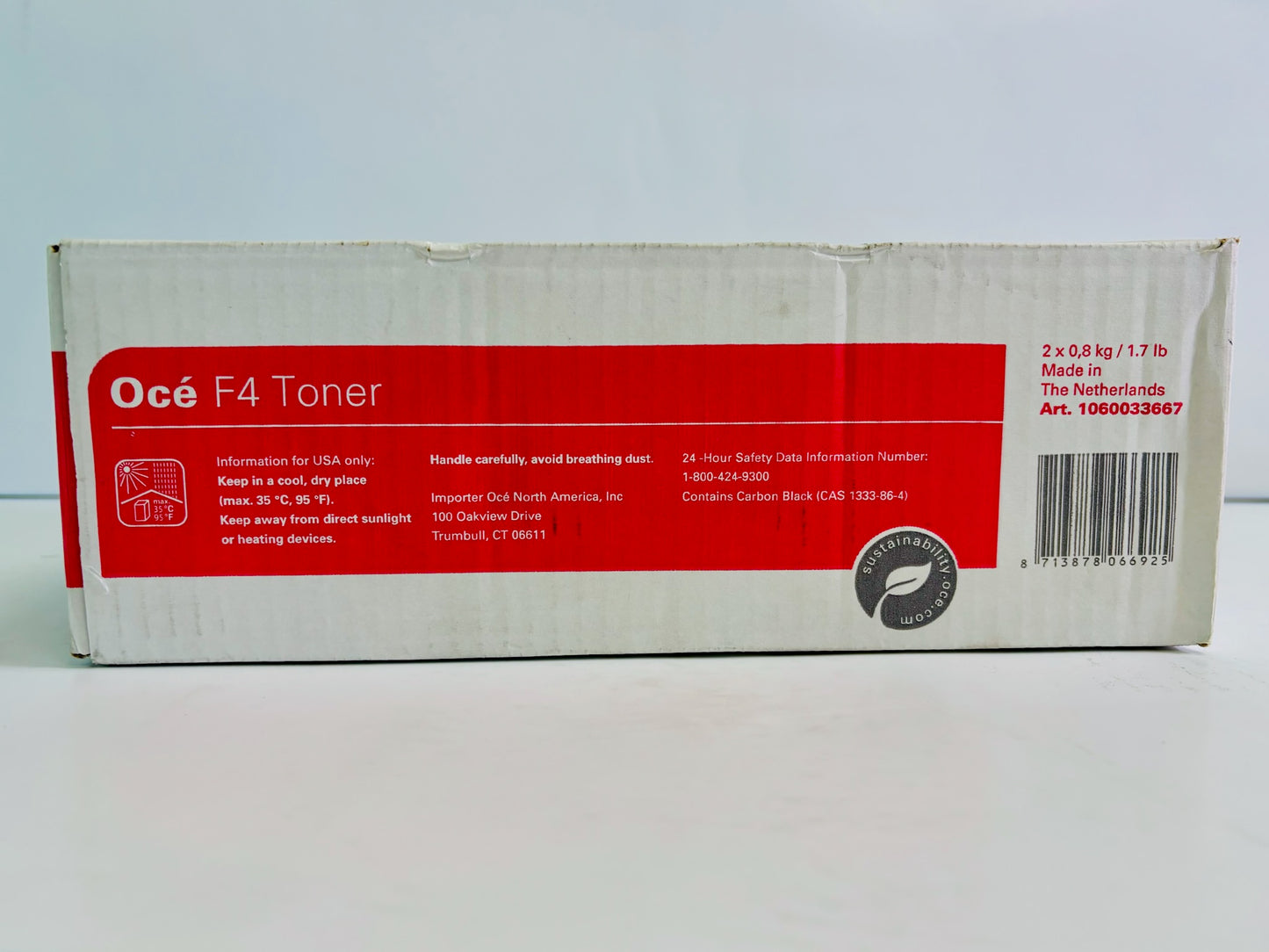 Open Genuine Canon Oce Varioprint 1055, 1065 Black Toner Cartridge F4,1060033667