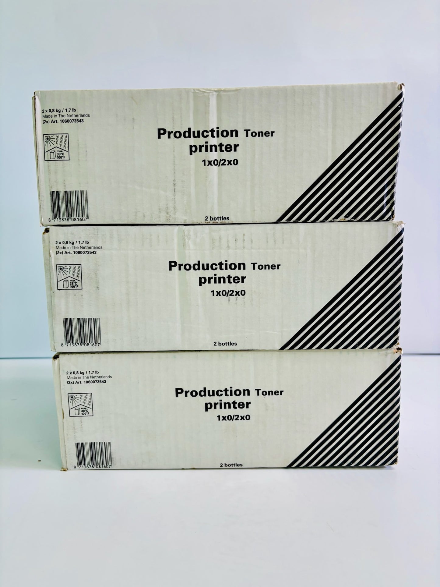 Lot of 3 Oce VarioLink 6160, 6200 Black Toner 1060073543 (6 Bottles in Total)