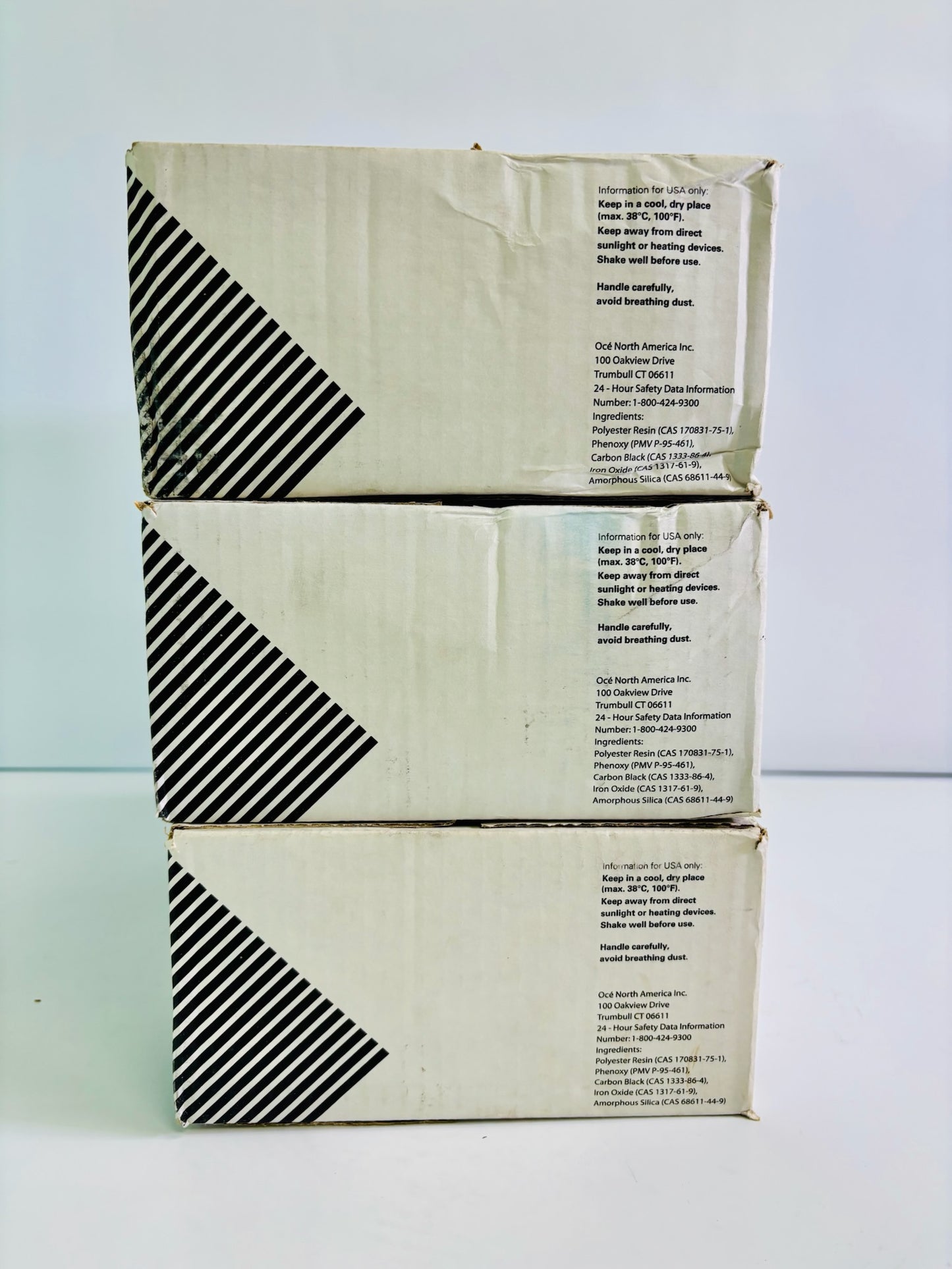 Lot of 3 Oce VarioLink 6160, 6200 Black Toner 1060073543 (6 Bottles in Total)
