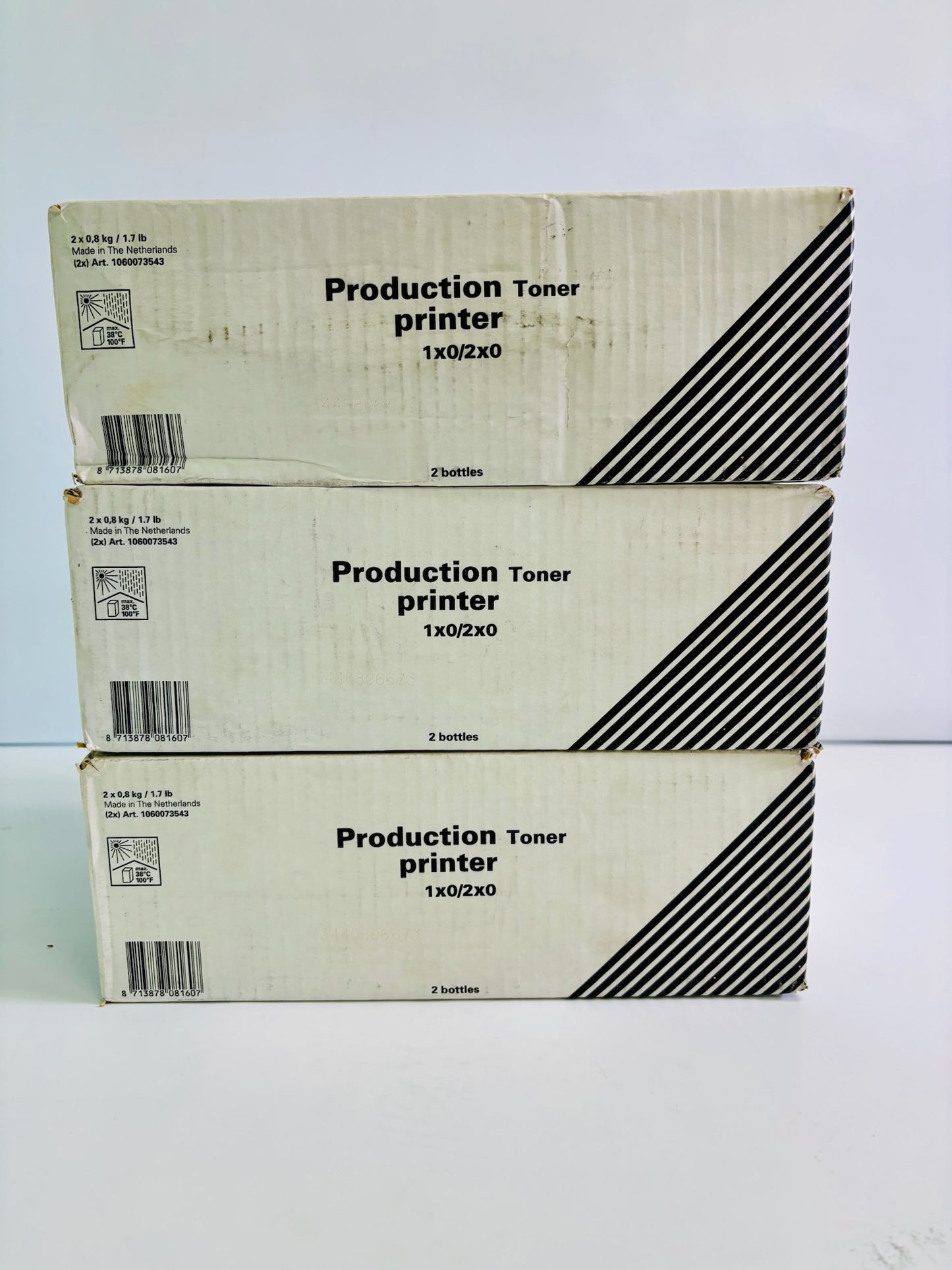Lot of 3 Oce VarioLink 6160, 6200 Black Toner 1060073543 (6 Bottles in Total)