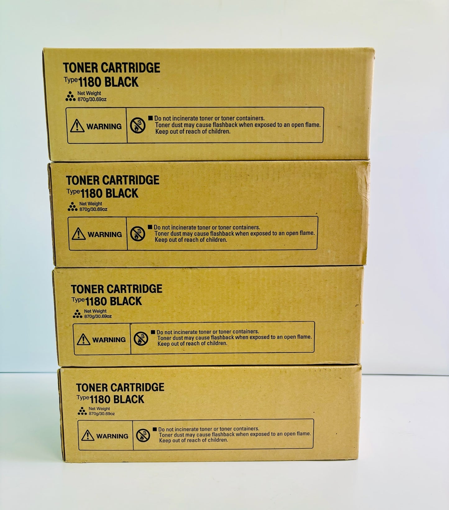 4 Genuine Ricoh DSM-515PFC Black Toner Cartridge Type 1180, B708-11, 89840
