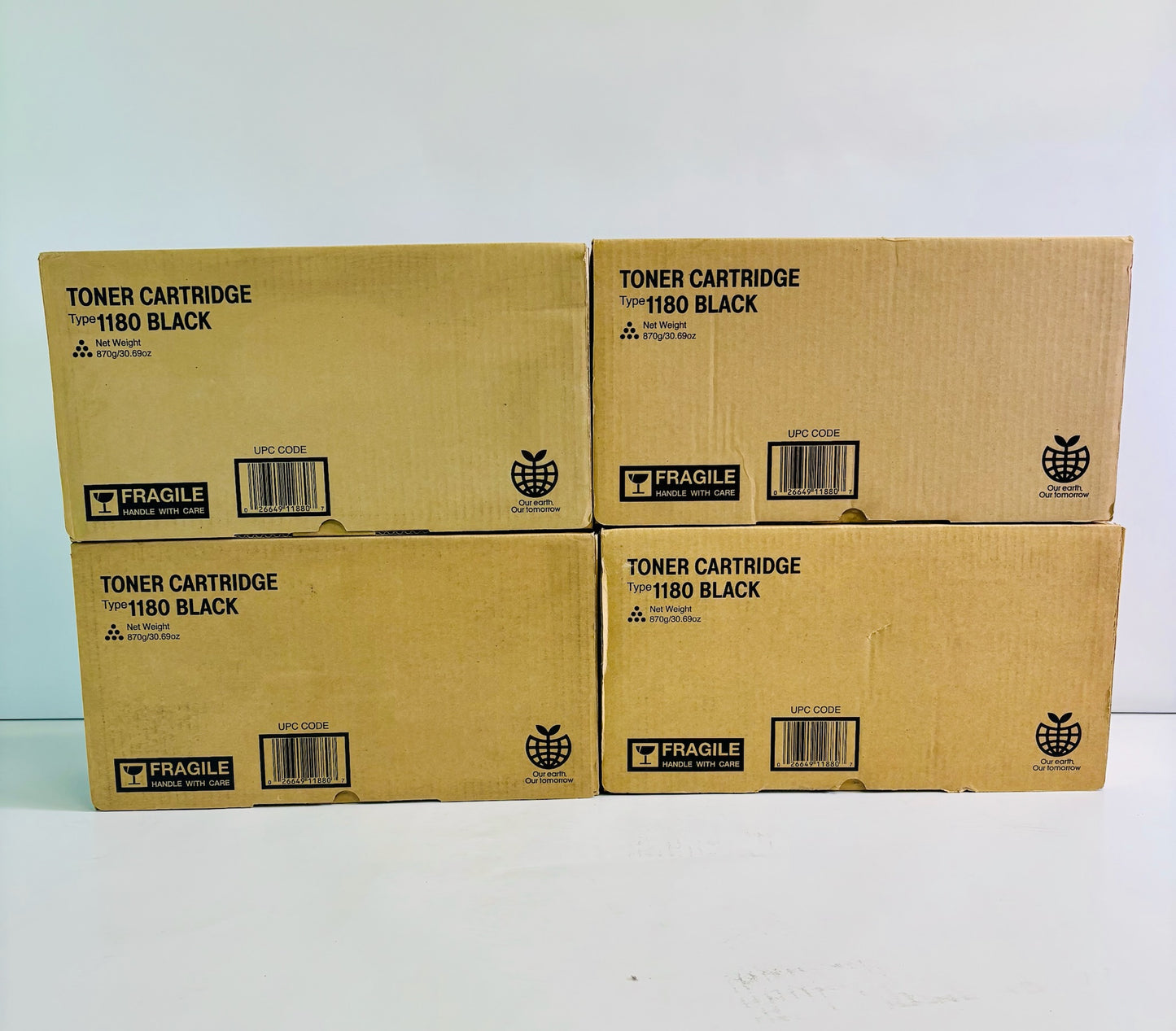 4 Genuine Ricoh DSM-515PFC Black Toner Cartridge Type 1180, B708-11, 89840