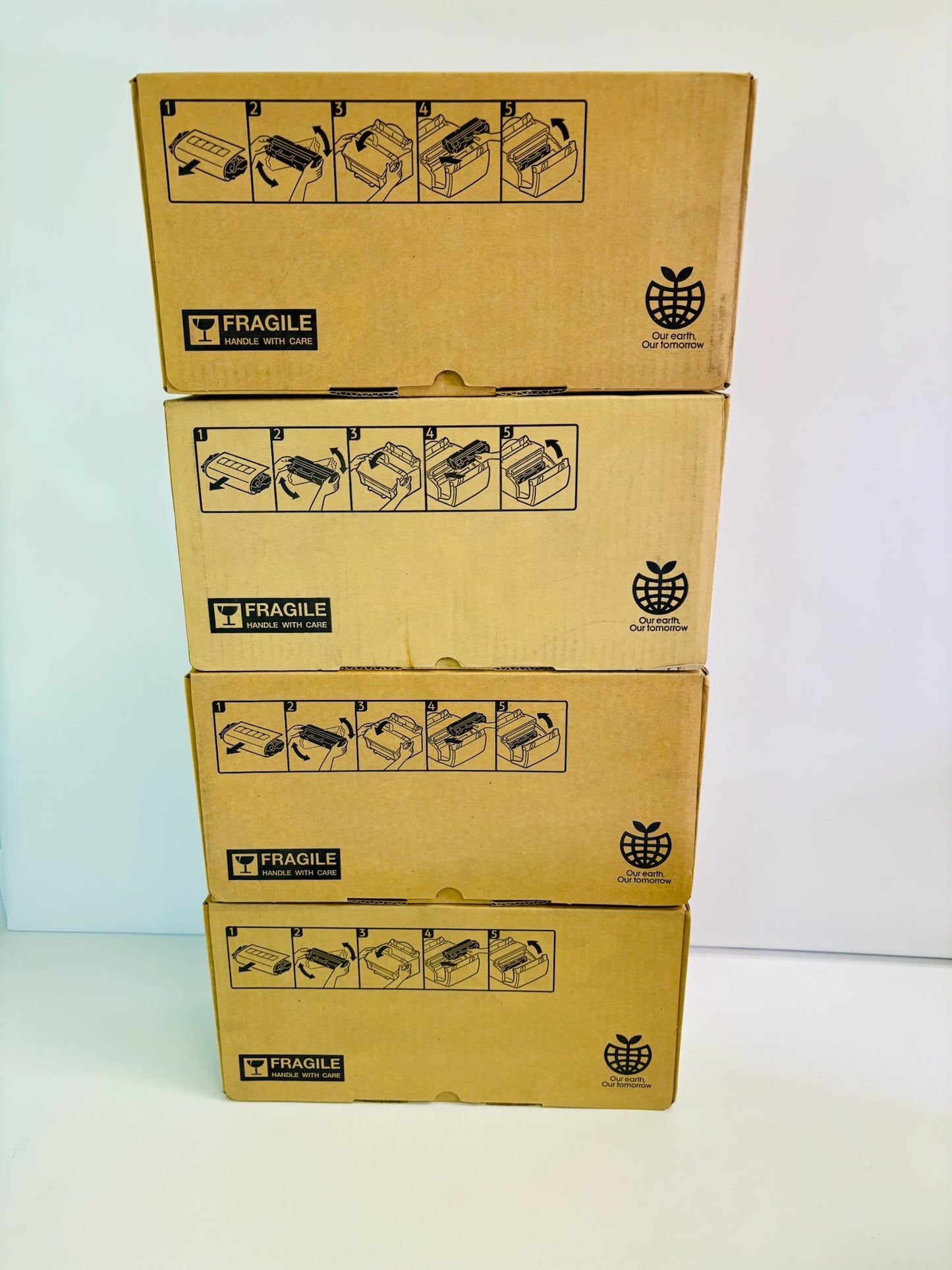 4 Genuine Ricoh Aficio CL3500, CL3500dn Fax Toner Cartridge Type 1165, 430404