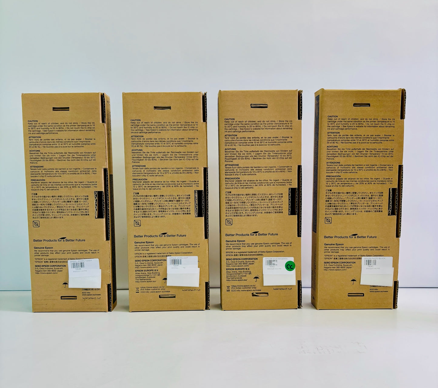 4 Genuine Epson P6000 G,VLM,VM,PB Ink Cartridge T8041,43,46,4B (Exp. 2018-20)