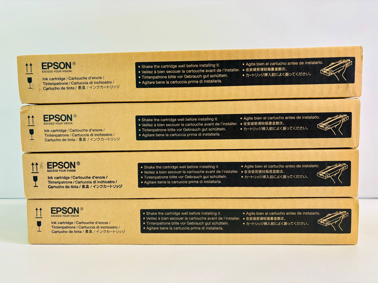 4 Genuine Epson P6000 G,VLM,VM,PB Ink Cartridge T8041,43,46,4B (Exp. 2018-20)