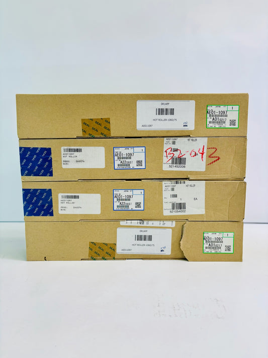 4 Genuine Ricoh Aficio 1060, 1075 Upper Fuser Roller AE01-1097, AE01097