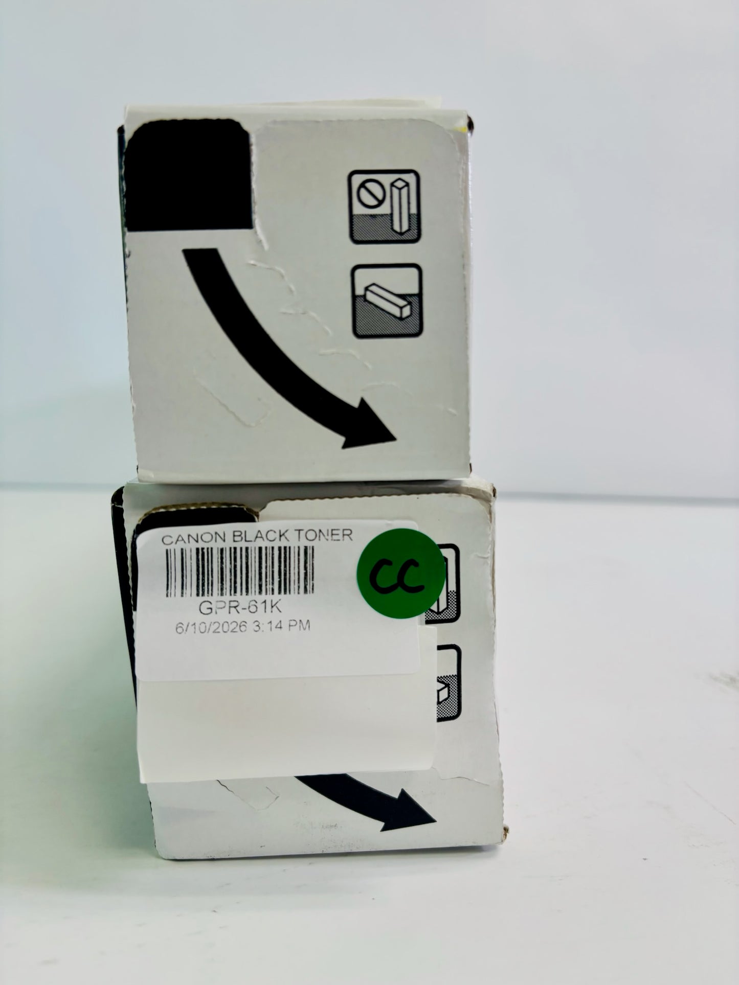 2 Genuine Canon iR Advance DX C5840i, C5850i, Yellow & Black Toner GPR61K, GPR-61LY