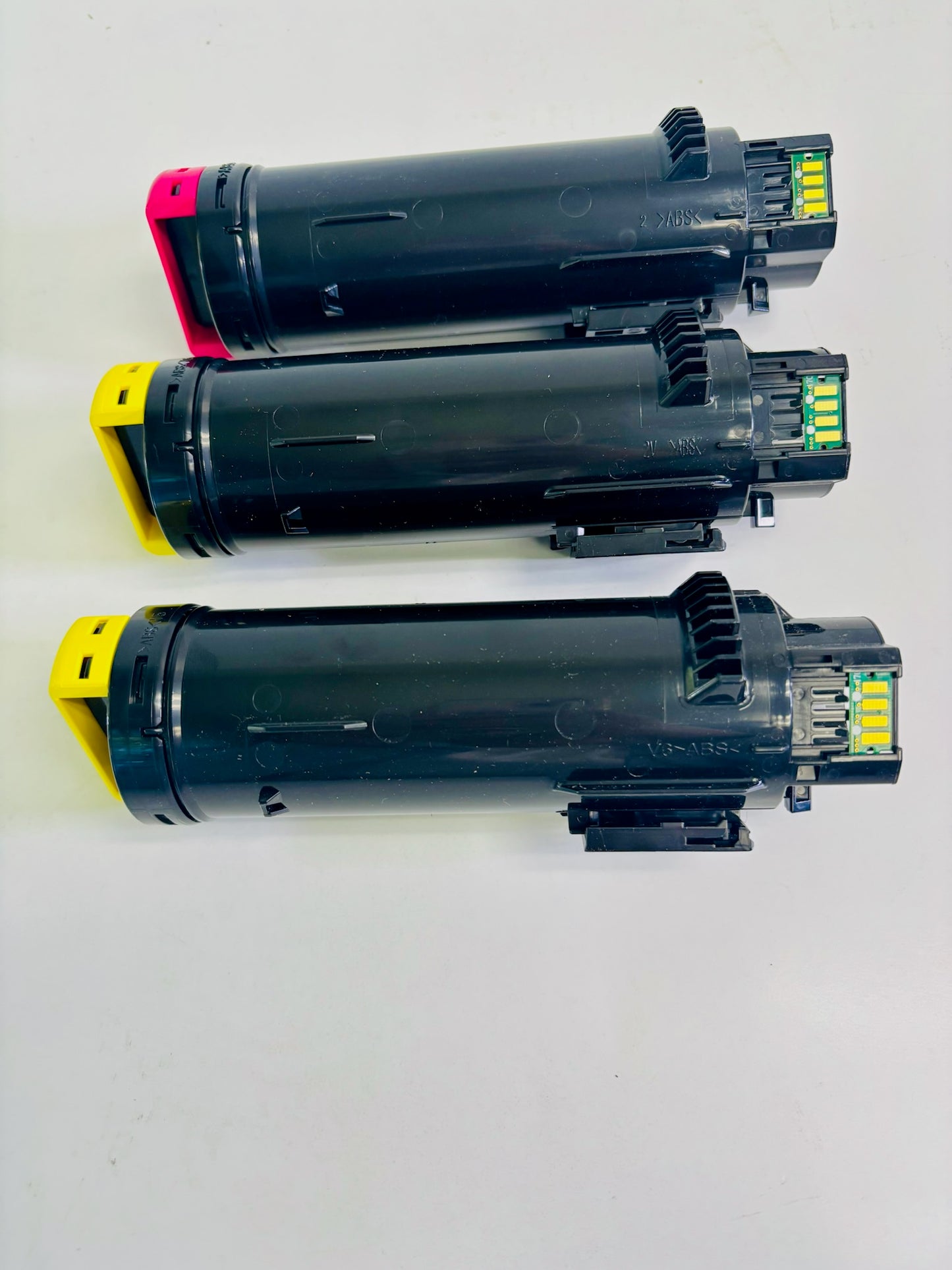3 Open OEM Xerox Phaser 6510, 6515 MYY Metered Toner 106R03490, 106R03491