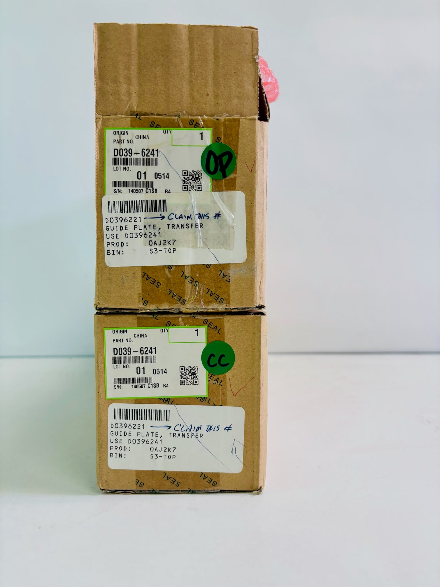 2 Open Genuine Ricoh Aficio MP C2030, C2050 Guide Plate D039-6241, D0396241