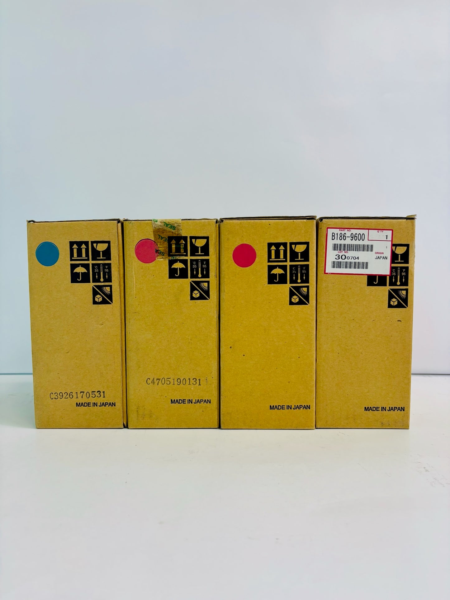 4 Genuine Ricoh AFICIO COLOR 3131 CMMK Developer B1869600, B1869610, B1869620