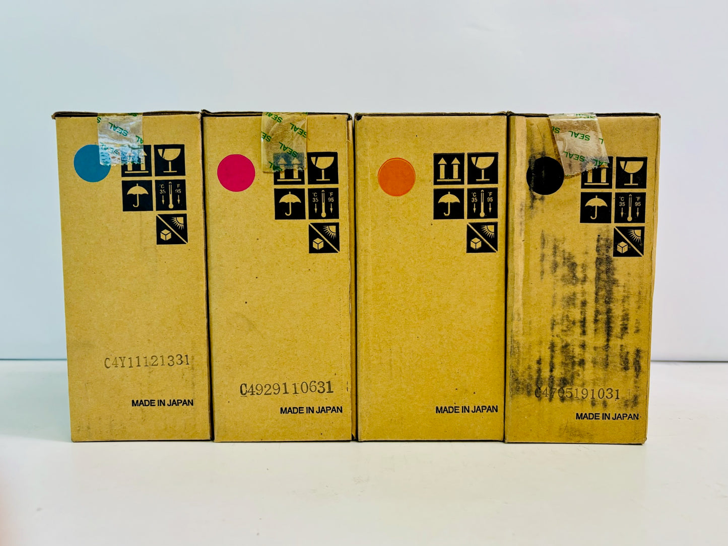 4 Genuine Ricoh AFICIO COLOR 3131 CMYK Developer B1869600, 9610,9620,9630