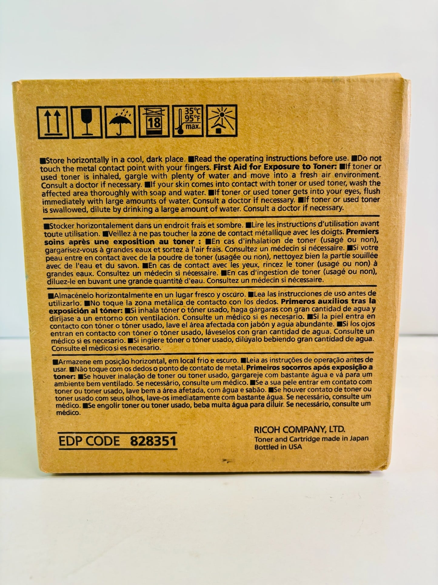 Genuine Ricoh Pro C5100s, C5110s Yellow Toner Cartridge 828351