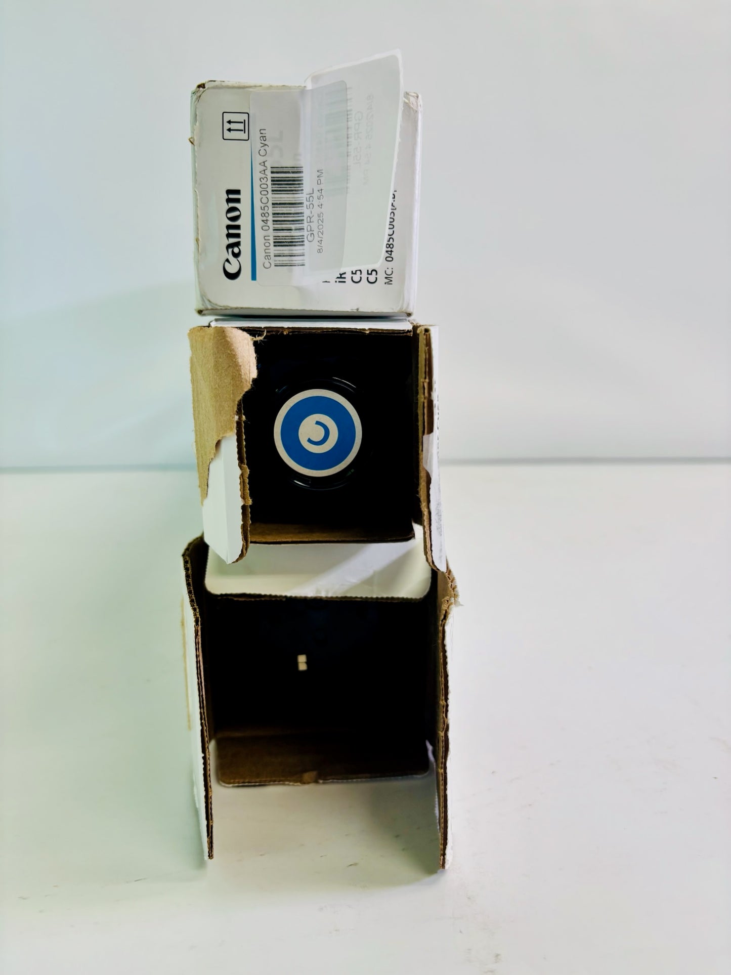 2 Open Genuine Canon iR Advance C5540i II Cyan & Black Toner GPR-55LC, GPR55K
