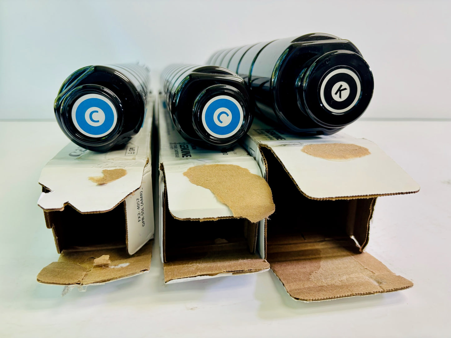 2 Open Genuine Canon iR Advance C5540i II Cyan & Black Toner GPR-55LC, GPR55K