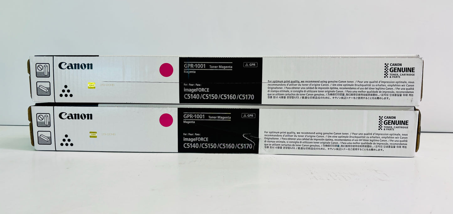 2 Genuine Canon ImageFORCE C5140 Magenta Toner GPR-1001