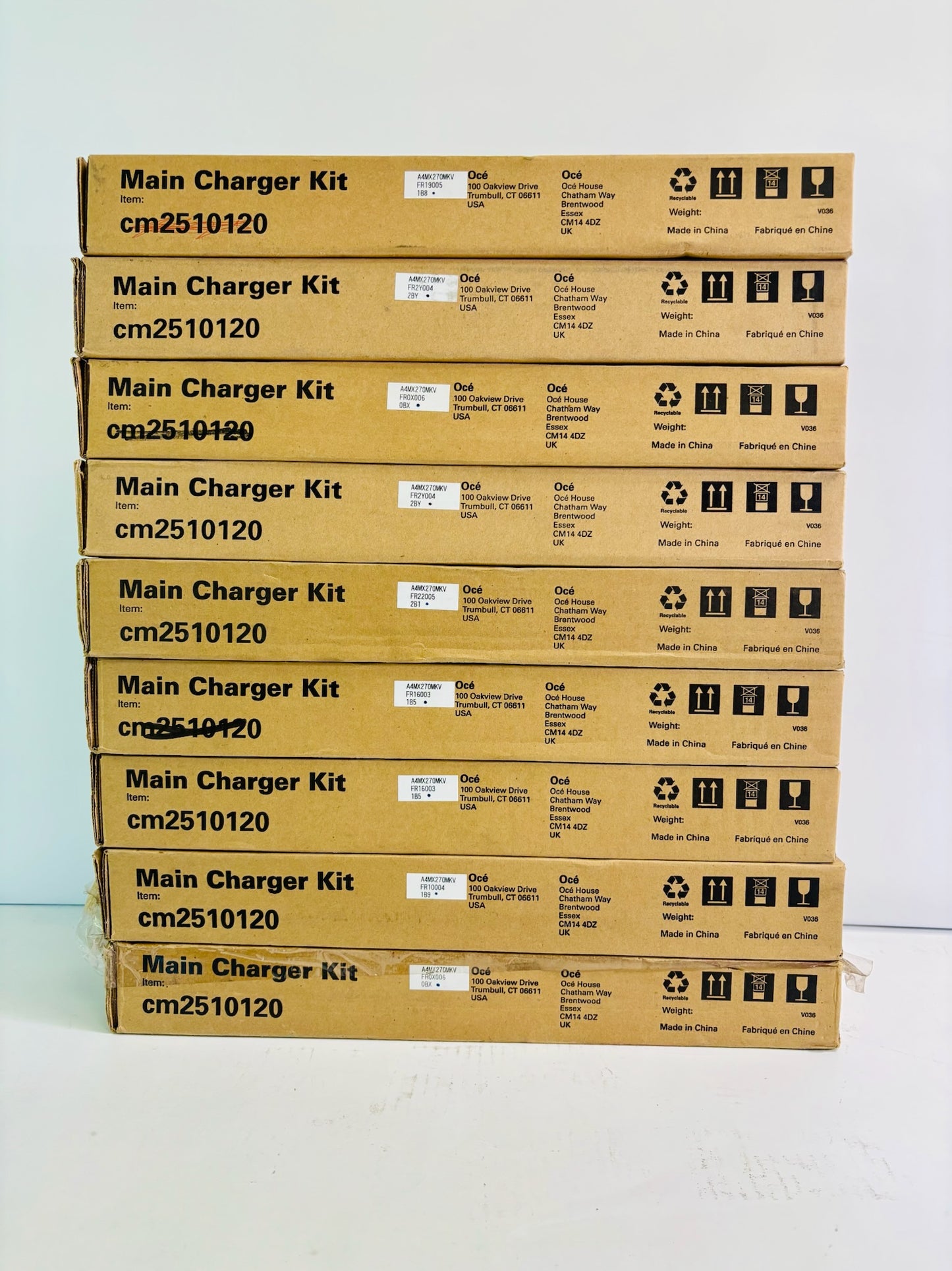 9 Genuine Oce CM2510120, A4MX270MKV Main Charger Kit