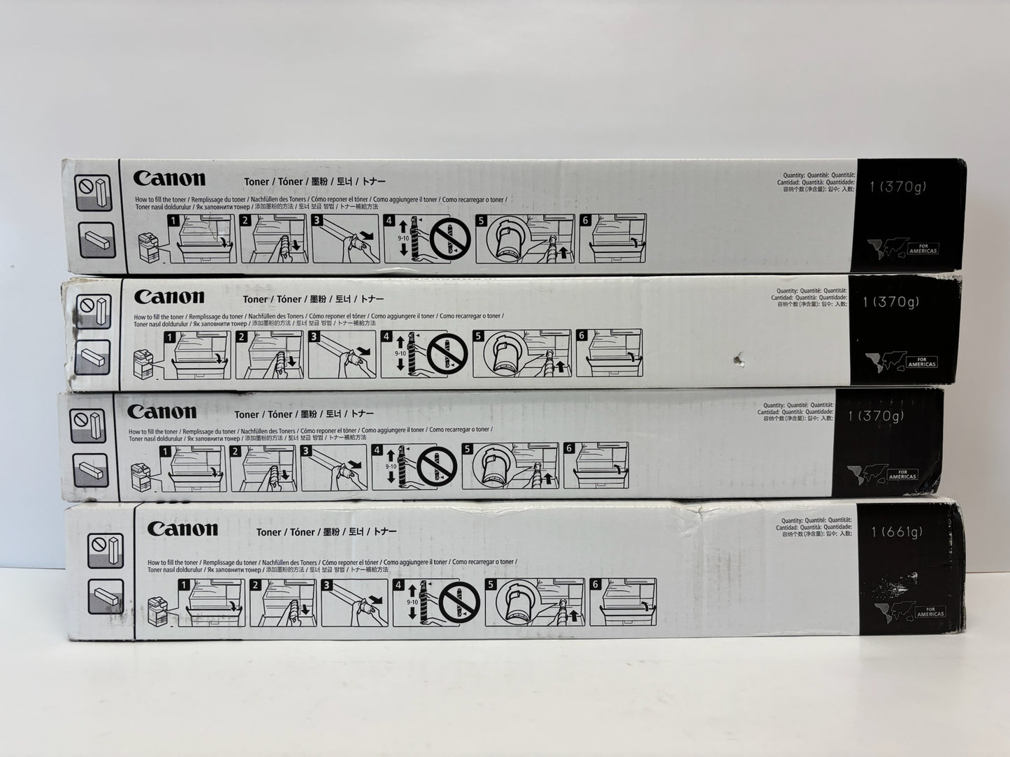 4 Cosmetic OEM Canon iR C3926,C3930,C3935,C3326 GPR-66 CMYK Toners (GPR66)
