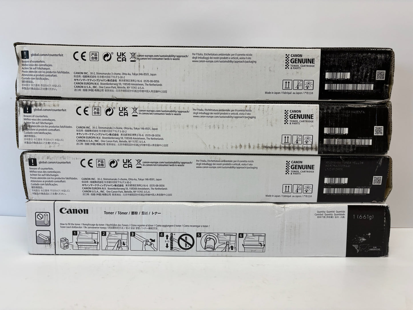 4 Cosmetic OEM Canon iR C3926,C3930,C3935,C3326 GPR-66 CMYK Toners (GPR66)