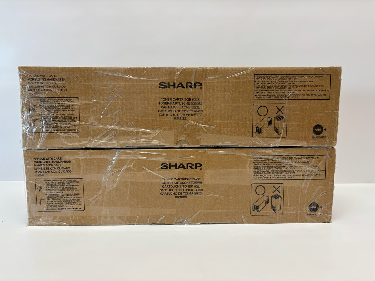 2 New Genuine Sharp MX-M283N, MX-M363N, MX-M453N Black Toners MX-500NT