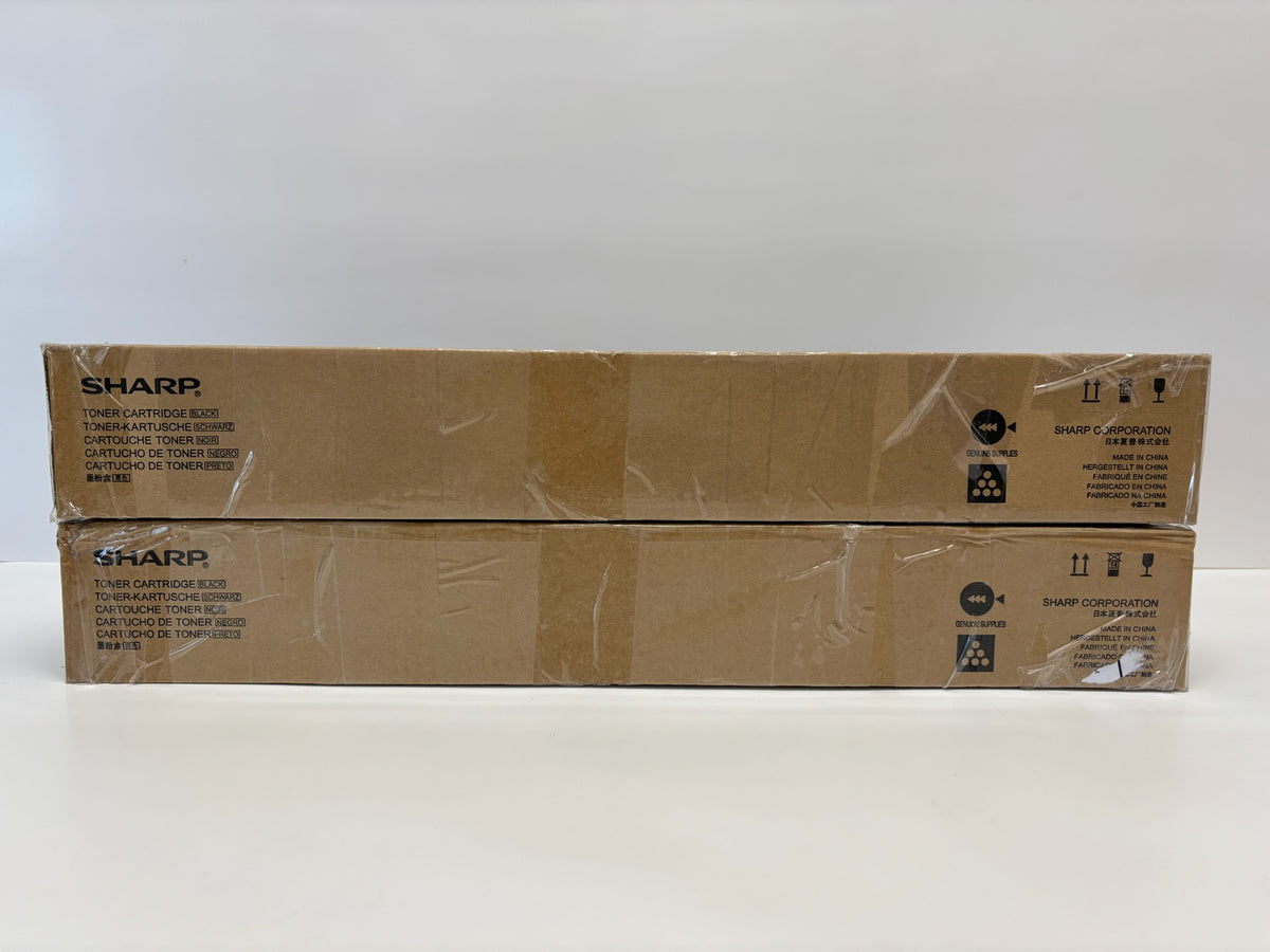 2 New Genuine Sharp MX-M283N, MX-M363N, MX-M453N Black Toners MX-500NT