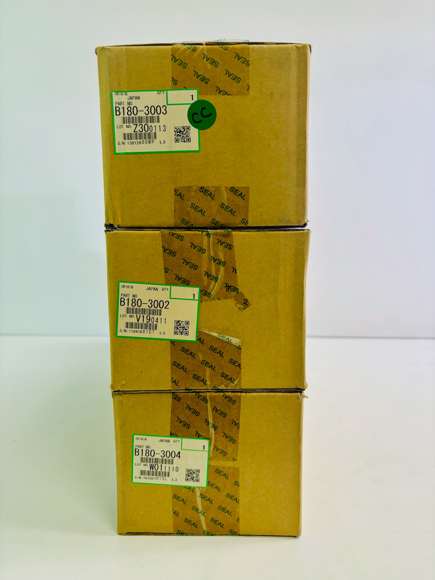 3 OEM Ricoh Aficio 3228C Cyan, Magenta & Yellow Developer B180-3002,3003,3004