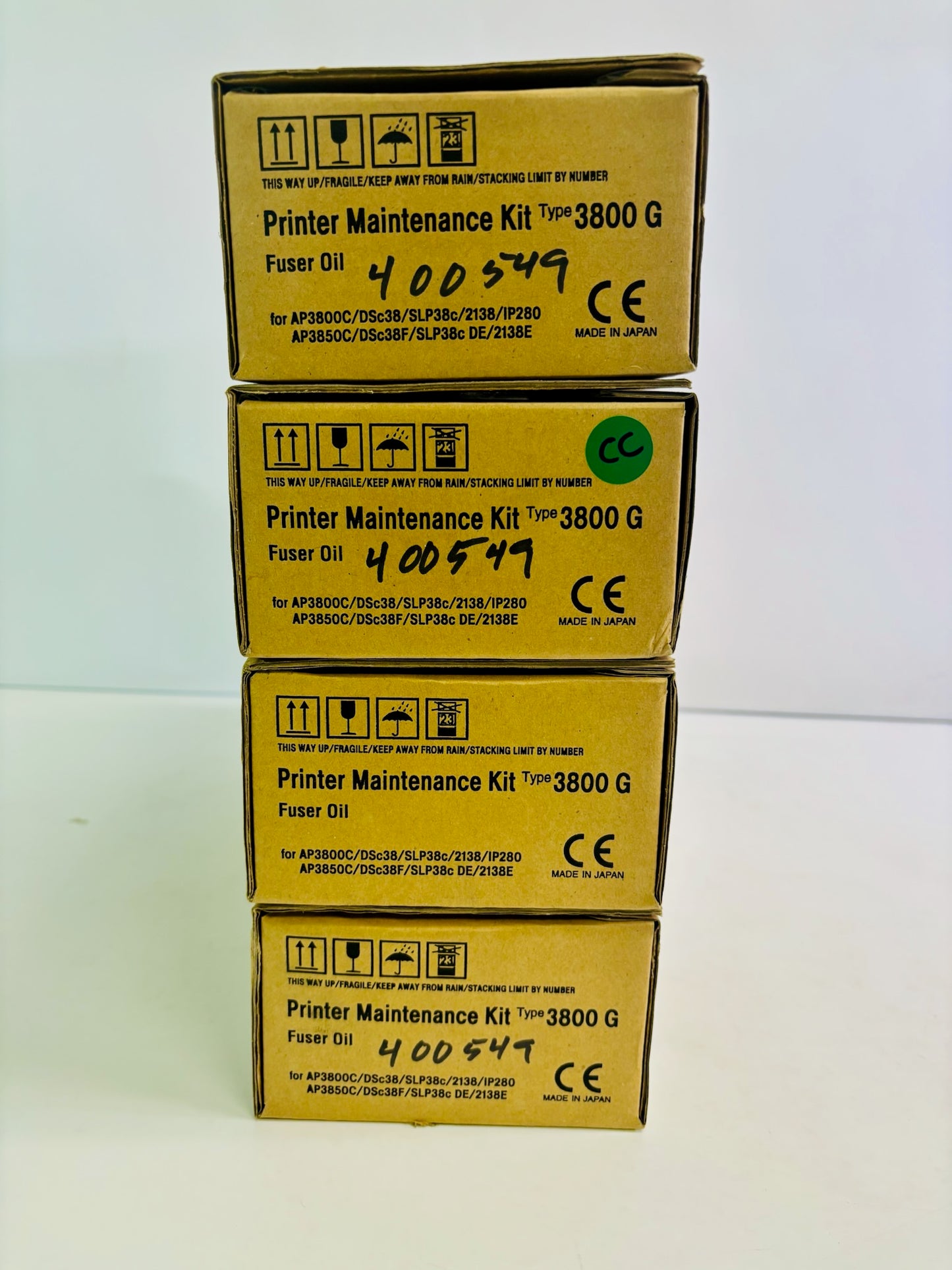 4 Genuine Ricoh Aficio 1085, 1105 Lower Fuser Pressure Roller AE02-0114, AE020114