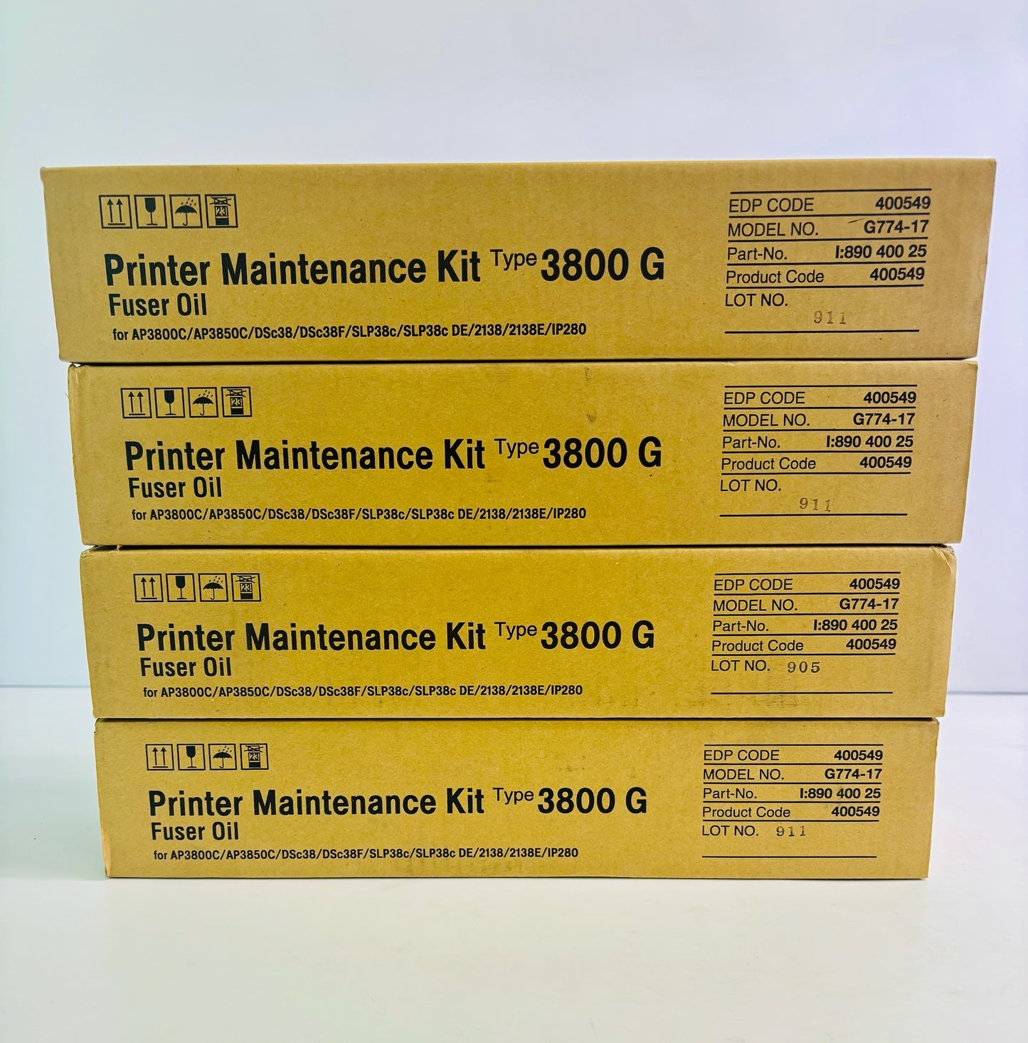 4 Genuine Ricoh Aficio 1085, 1105 Lower Fuser Pressure Roller AE02-0114, AE020114