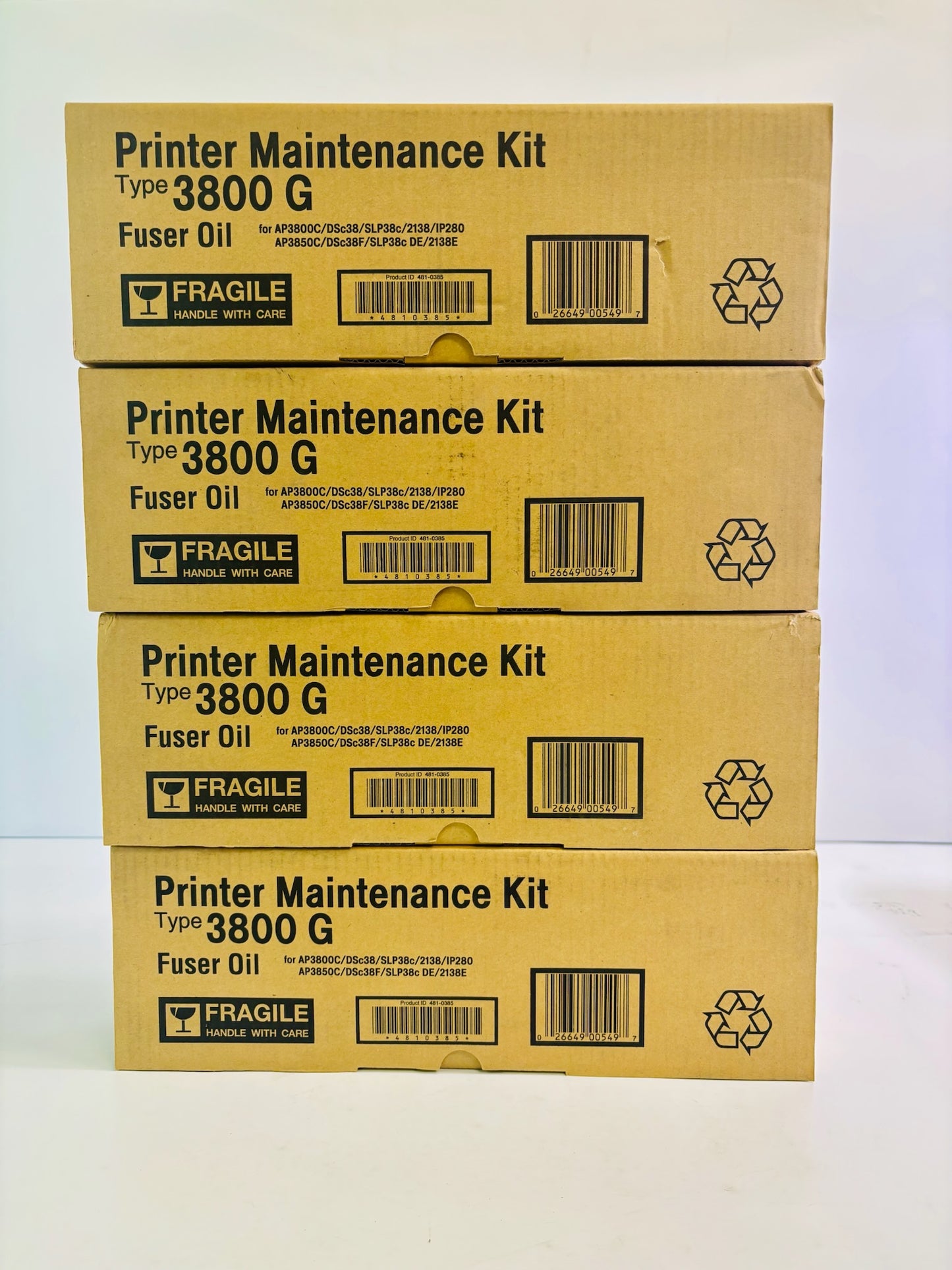 4 Genuine Ricoh Aficio 1085, 1105 Lower Fuser Pressure Roller AE02-0114, AE020114
