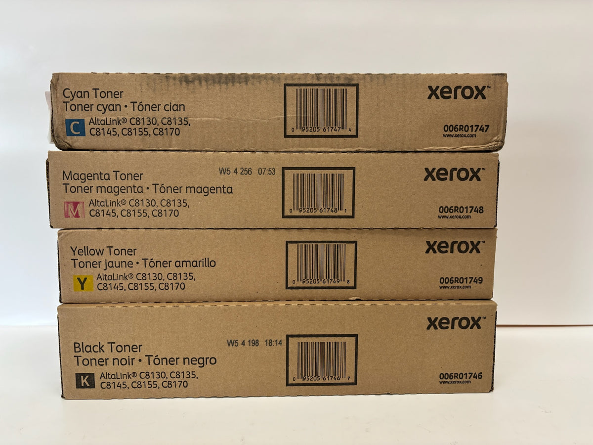 4 Genuine Xerox AltaLink C8130,C8155,C8170 CMYK Toner 006R01746,1747,1748,1749