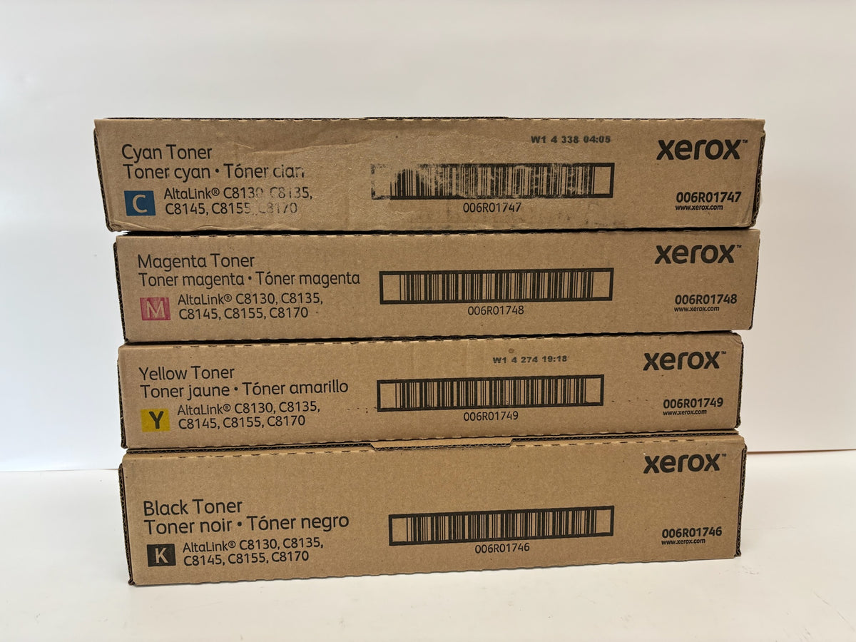 4 Genuine Xerox AltaLink C8130,C8155,C8170 CMYK Toner 006R01746,1747,1748,1749