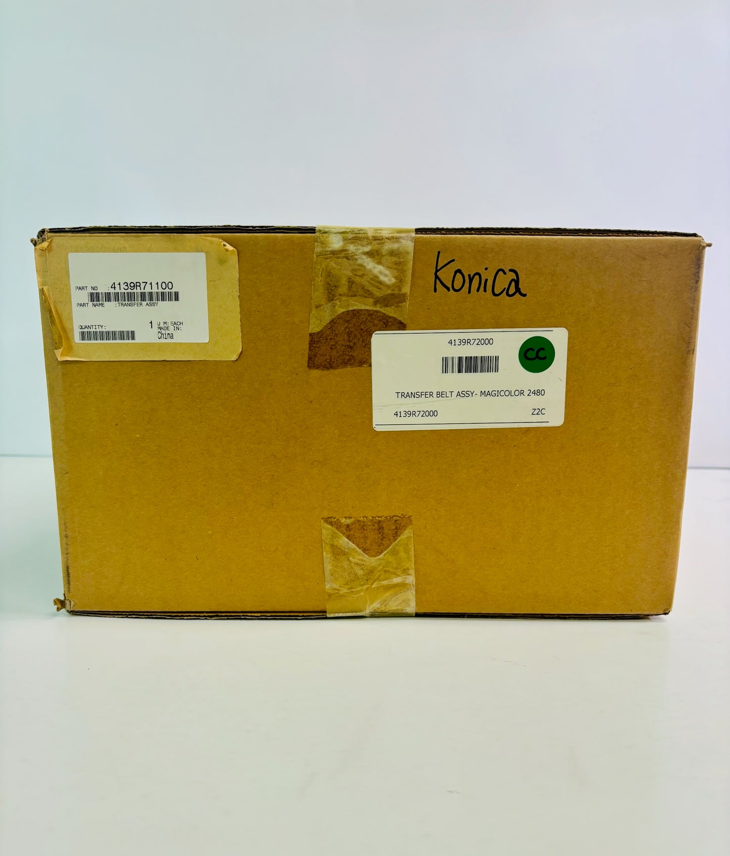 Genuine Konica Bizhub C10P Transfer Belt Assembly 4139R71100, 4139R72000