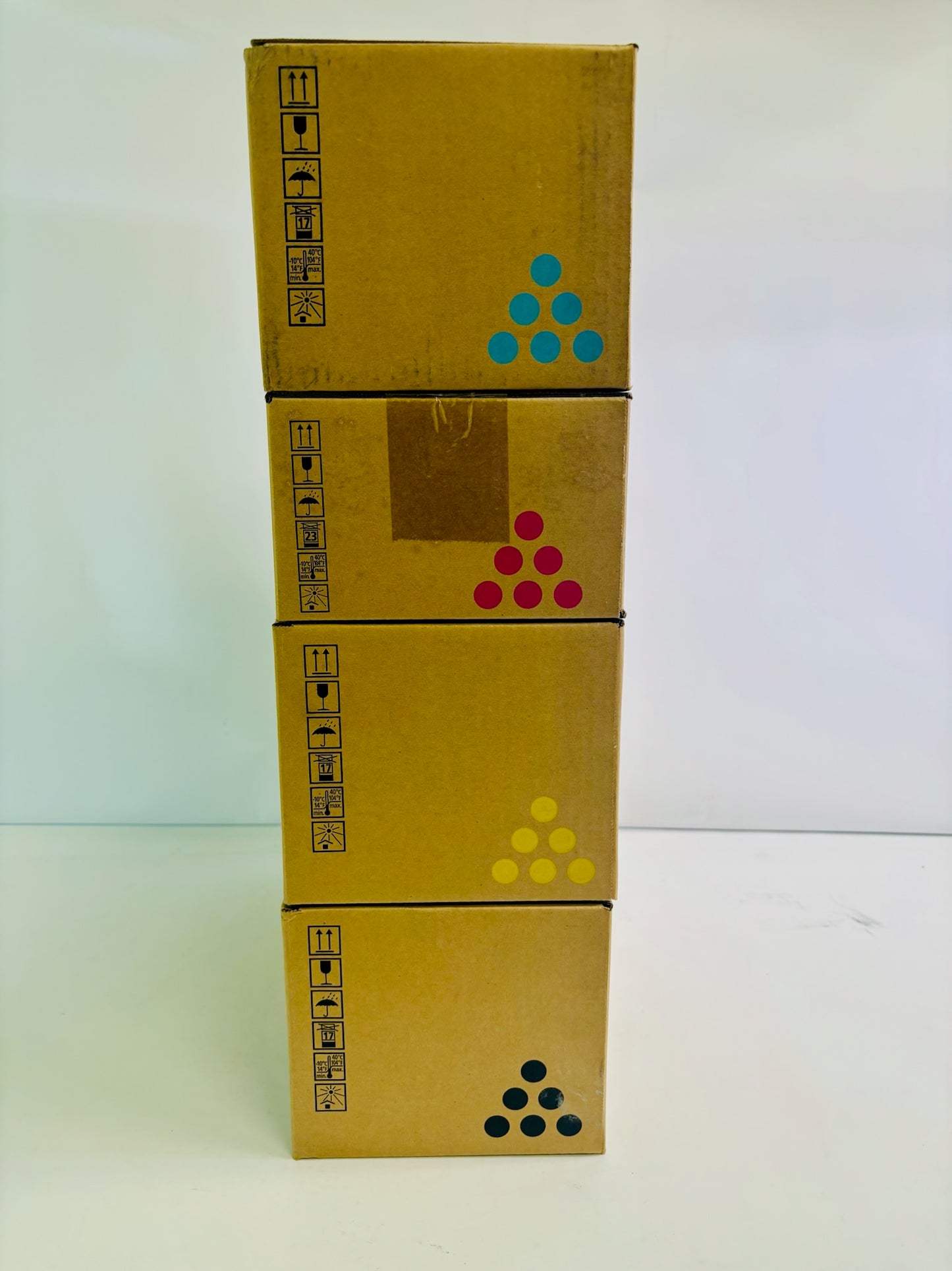 4 Genuine Ricoh Aficio SP C220DN CMYK Toner 406044,406046,406047,406048