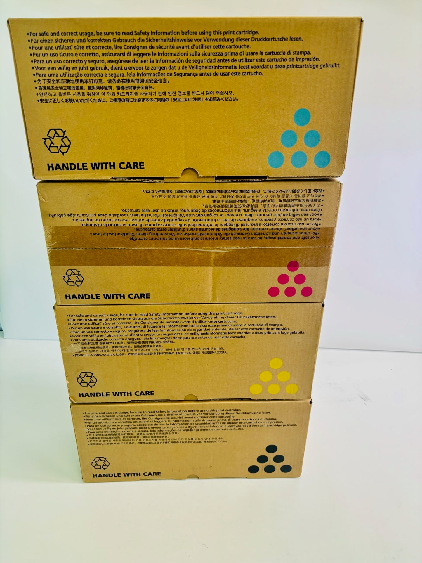4 Genuine Ricoh Aficio SP C220DN CMYK Toner 406044,406046,406047,406048