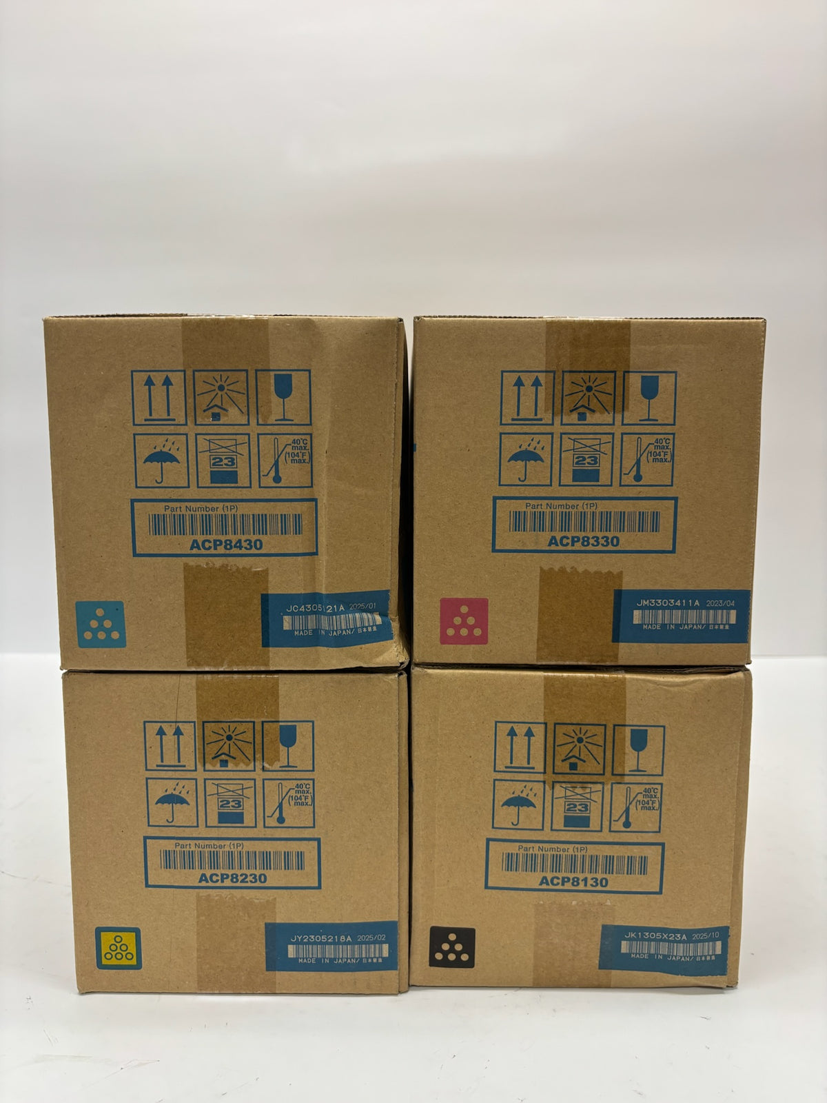 4 Genuine Konica Bizhub C750i, C751i Cyan, Mag, Yellow & Black Toners TN715 CMYK
